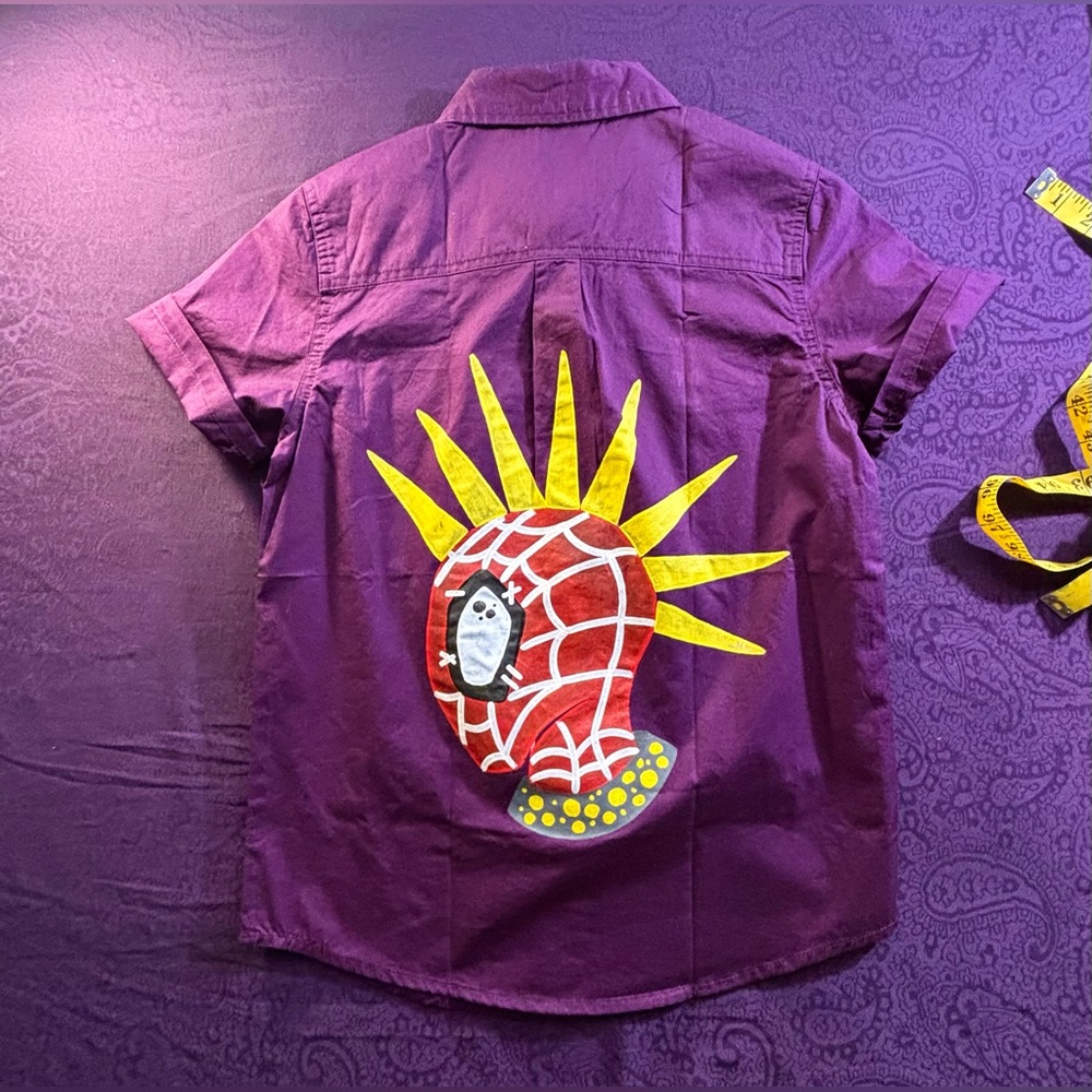 Spidey Punk Button Down